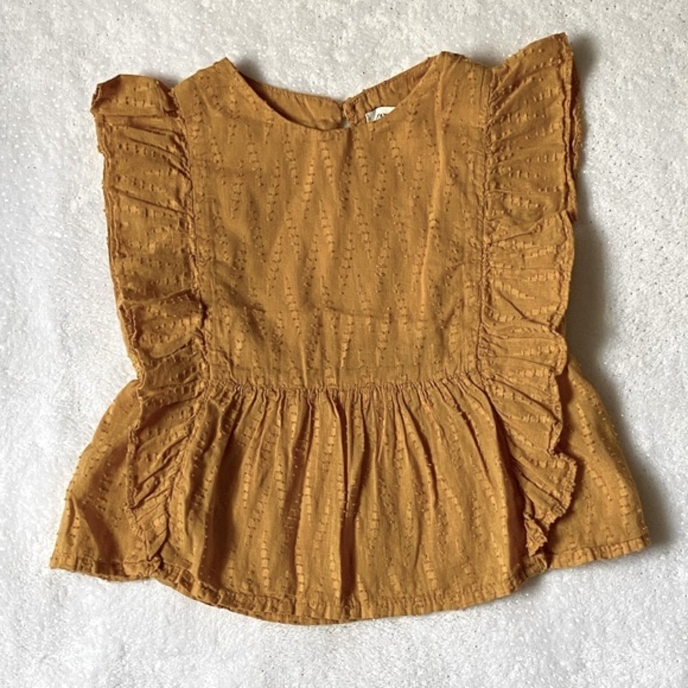 Zara Girl’s Top in Mustard 3-4 years